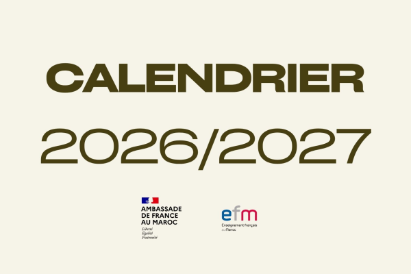 Calendrier année 2026-2027